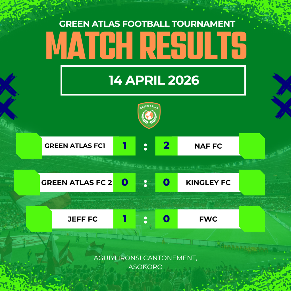 ⚽🔥 DAY 1 RESULTS — GREEN ATLAS TOURNAMENT 2026